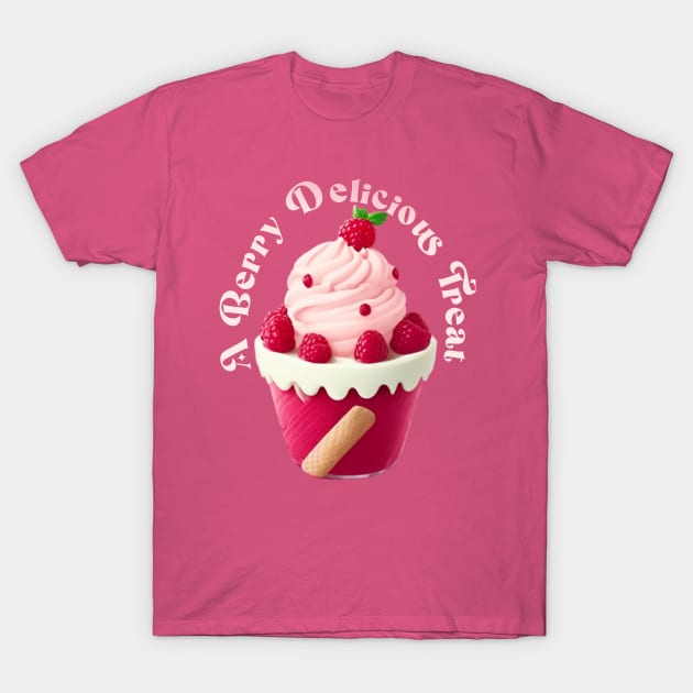 raspberry ice-cream T-Shirt by AOAOCreation